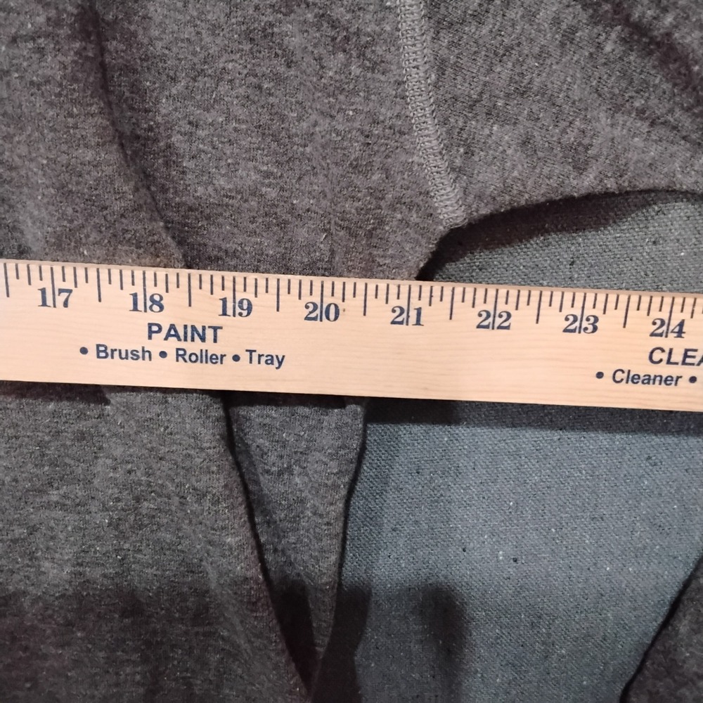 LL Bean Men 2XL Tall Grey Wool Blend Double Layer Henley Long Sleeve Shirt 02038 - Picture 6 of 8
